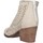 Schuhe Damen Ankle Boots Metisse SP811 NABUK BIANCO Stiefeletten Frau weiß Weiss