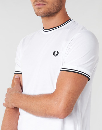 Fred Perry TWIN TIPPED T-SHIRT Weiss