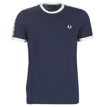 Kleidung Herren T-Shirts Fred Perry TAPED RINGER T-SHIRT Marine
