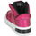 Schuhe Mädchen Sneaker High Geox J XLED GIRL Rosa / Fuchsienrot / Schwarz /  led