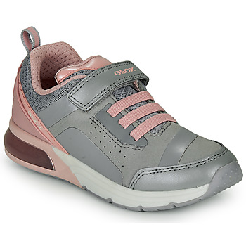 Schuhe Mädchen Sneaker Low Geox J SPACECLUB GIRL C Grau  / Pink