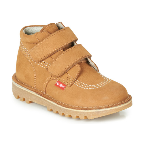 Schuhe Jungen Boots Kickers NEOVELCRO Camel