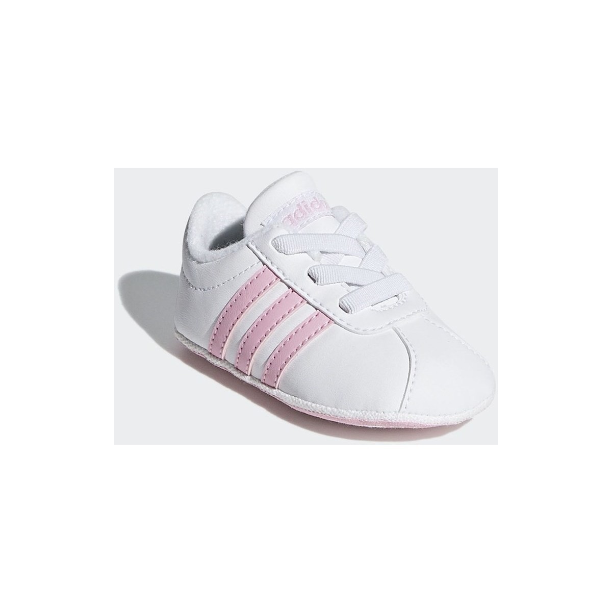 Schuhe Kinder Sneaker Low adidas Originals VL Court 20 Crib Weiss