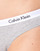 Unterwäsche Damen Damenslips Calvin Klein Jeans CAROUSEL BIKINI X 3 Schwarz / Weiss / Grau