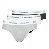 Unterwäsche Herren Boxer Calvin Klein Jeans COTTON STRECH HIP BREIF X 3 Schwarz / Weiss / Grau