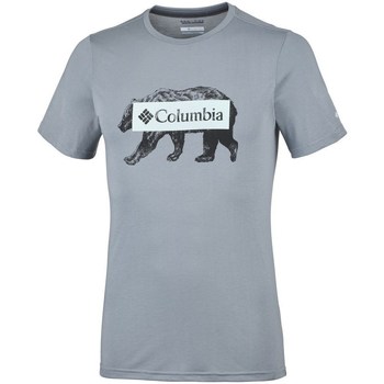 Kleidung Herren T-Shirts Columbia Box Logo Bear Grau