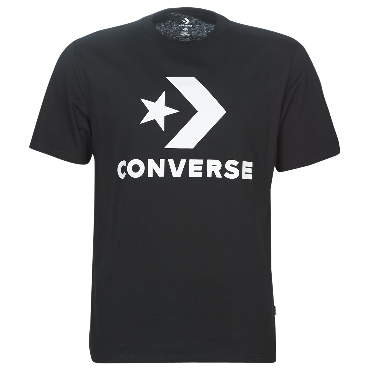 Kleidung Herren T-Shirts Converse STAR CHEVRON Schwarz