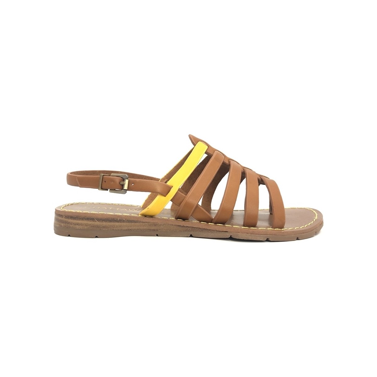 Schuhe Damen Sandalen / Sandaletten Chattawak sandales 7-SHIRLEY Camel/Jaune Braun