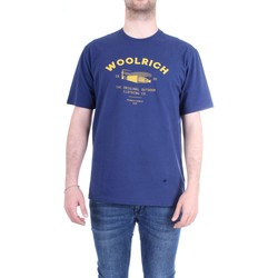 Kleidung Herren T-Shirts Woolrich WOTEE1158 T-Shirt/Polo Mann blau Blau