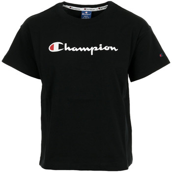 Champion Crewneck T-shirt Wn's Schwarz