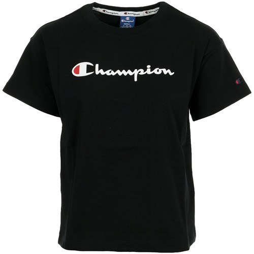 Wn\'s - 24,99 Champion Kostenloser Damen Kleidung - Versand Crewneck € Schwarz Spartoo.de ! T-Shirts T-shirt |