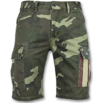 Kleidung Herren Shorts / Bermudas Enos Kurze Jeanshosen Für Shorts Jeans Grün
