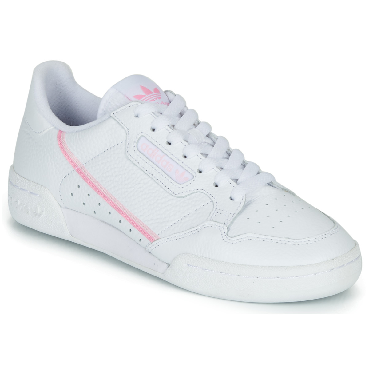 Schuhe Damen Sneaker Low adidas Originals CONTINENTAL 80 W Weiss / Rosa