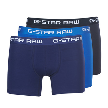 Unterwäsche Herren Boxer G-Star Raw CLASSIC TRUNK CLR 3 PACK Schwarz / Marine / Blau