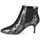 Schuhe Damen Low Boots Ippon Vintage SILVER LAKE Schwarz / Silbern