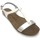 Schuhe Damen Sandalen / Sandaletten Amoa sandales SANARY Blanc/Argent Weiss