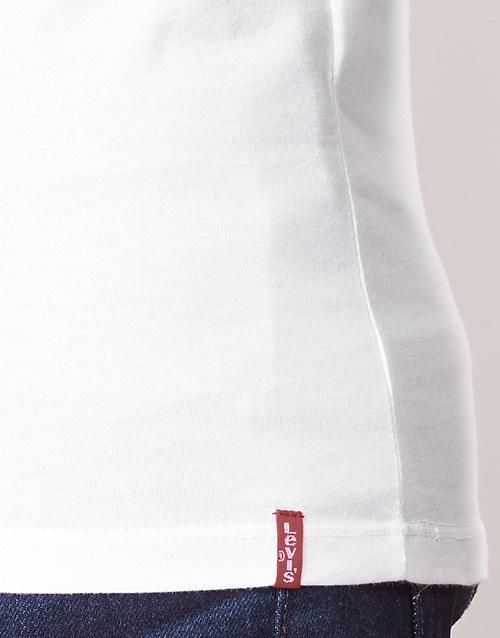 Levi's SLIM 2PK CREWNECK 1 Weiss