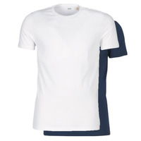 Kleidung Herren T-Shirts Levi's SLIM 2PK CREWNECK 1 Marine / Weiss