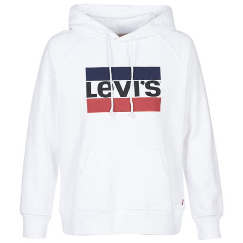 Kleidung Damen Sweatshirts Levi's GRAPHIC SPORT HOODIE Weiss