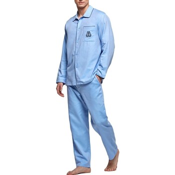 Kleidung Herren Pyjamas/ Nachthemden Impetus 1563309 789 Blau