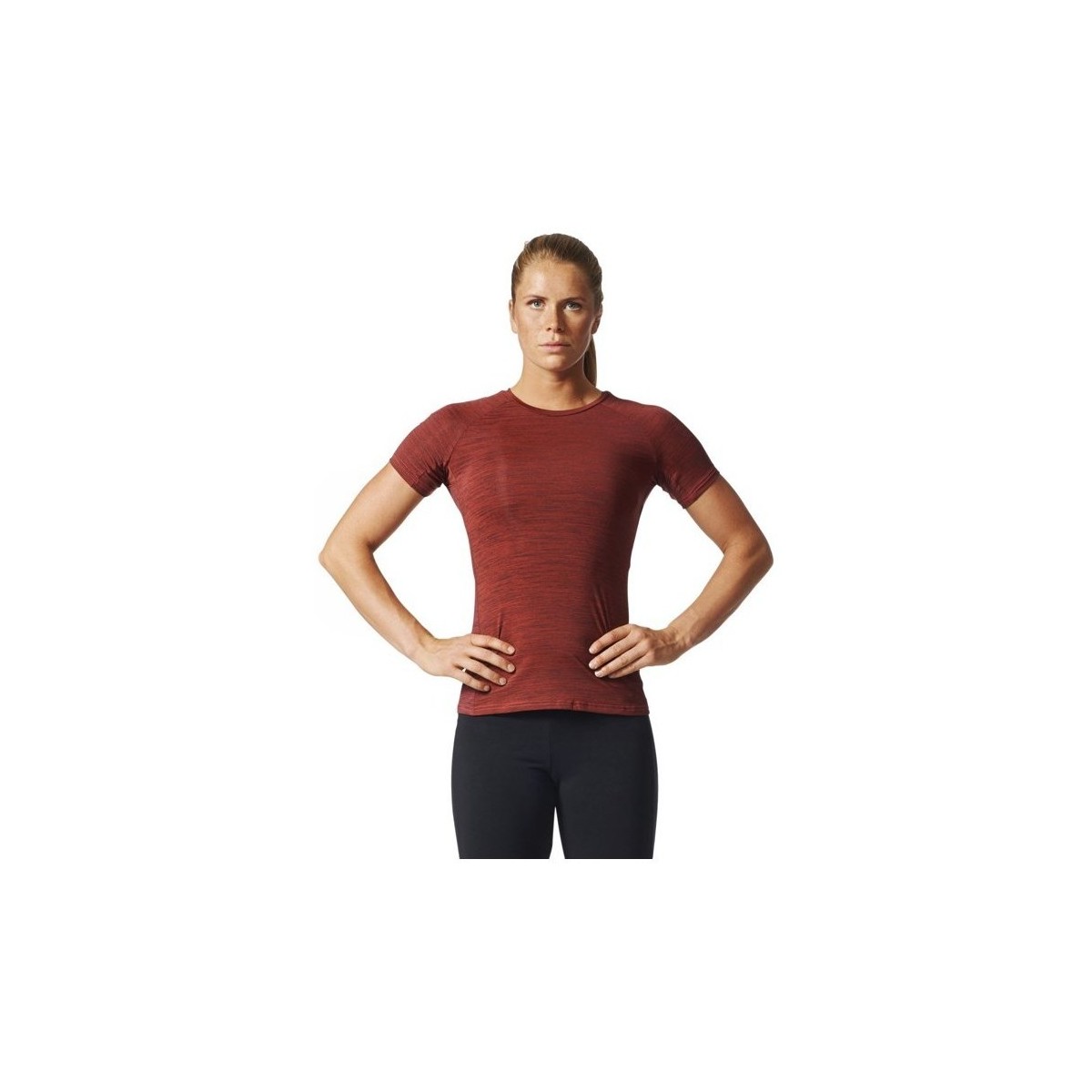 Kleidung Damen T-Shirts adidas Originals Performance Tee Rot, Schwarz