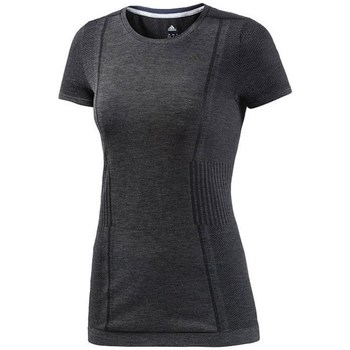 Kleidung Damen T-Shirts adidas Originals AS Primeknit Graphit, Grau