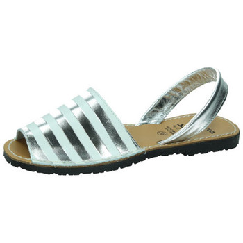 Schuhe Damen Sandalen / Sandaletten Avarca Cayetano Ortuño Menorquinas plata PLATA