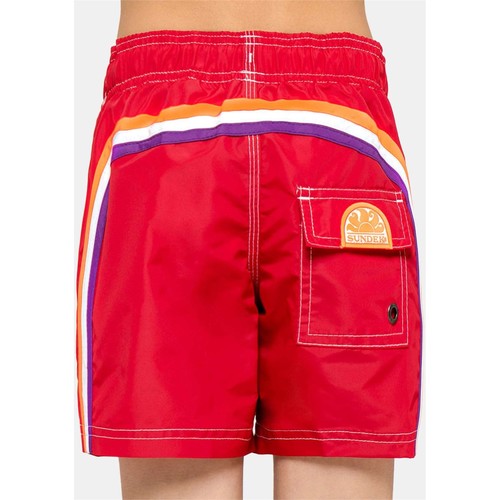 Kleidung Jungen Badeanzug /Badeshorts Sundek B504BDTA100 548 Badehose jungen Kind rot Rot