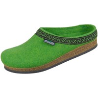 Schuhe Damen Hausschuhe Stegmann 108-8819 limegreen Wollfilz 108-8819 grün