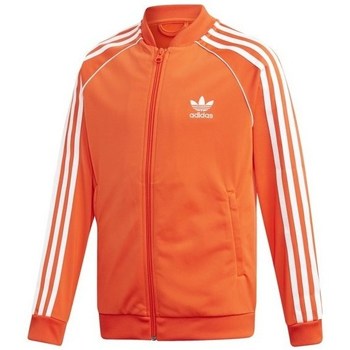 Kleidung Jungen Sweatshirts adidas Originals Sst Track Jacket Weiß, Orangefarbig