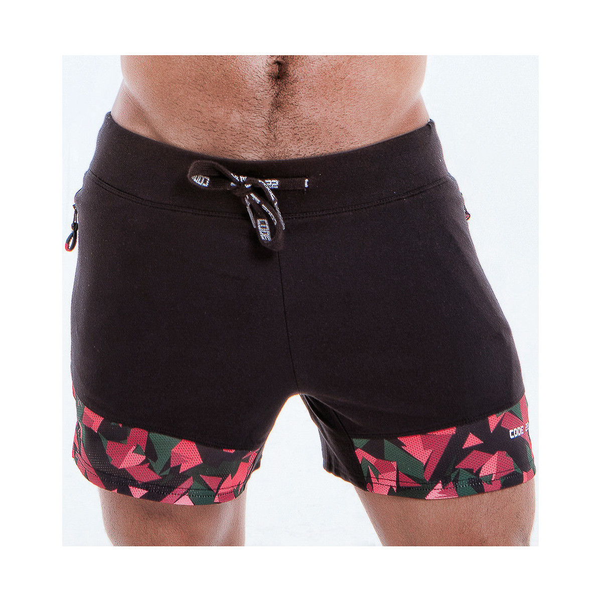 Kleidung Herren Shorts / Bermudas Code 22 Kurz Camo Code22 Schwarz