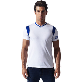 Kleidung Herren T-Shirts Code 22 T-shirt Contrast sport Code22 Weiss
