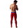 Kleidung Herren Shorts / Bermudas Code 22 Hose Double Seam Leggings Long John Code22 Rot