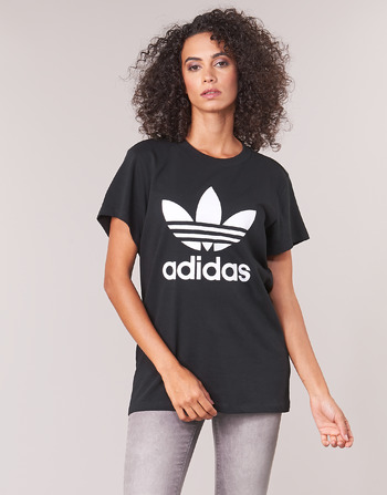 Kleidung Damen T-Shirts adidas Originals BOYFRIEND TEE Schwarz