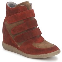 Schuhe Damen Sneaker High Meline IMTEK BIS Braun / Rot