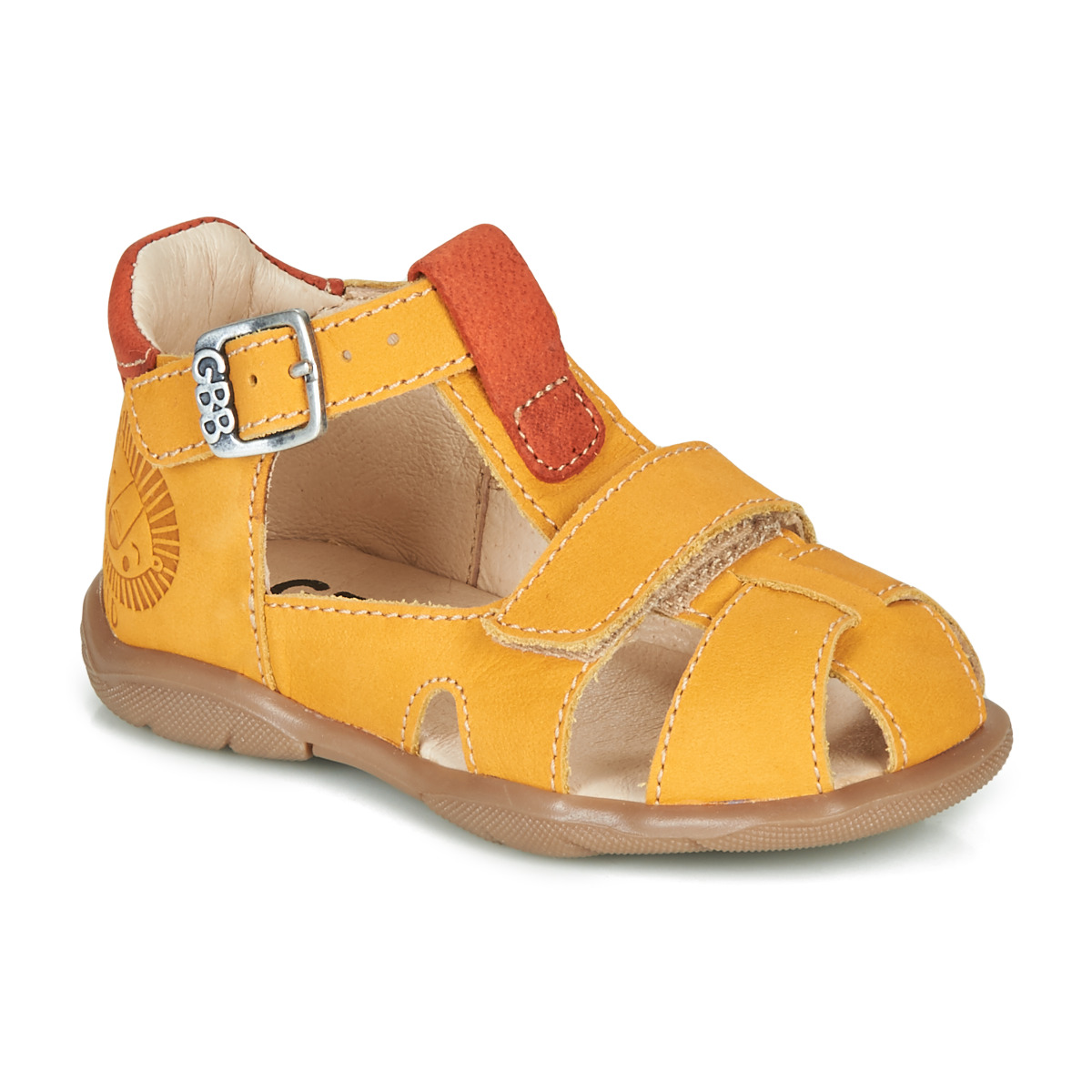Schuhe Jungen Sandalen / Sandaletten GBB SEROLO Gelb / Orange