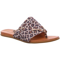 Schuhe Damen Pantoffel Ilc Pantoletten Kira,Leopard C39-3566-18.21 animal