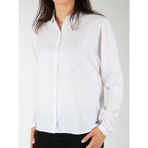 Kleidung Damen Hemden Wrangler Damenhemd  Relaxed Shirt W5213LR12 Weiss