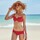 Kleidung Damen Bikini Ober- und Unterteile Rosa Faia 8411-1 105 Rot
