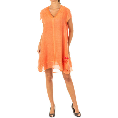 Kleidung Damen Kurze Kleider La Martina HWD007-06057 Orange