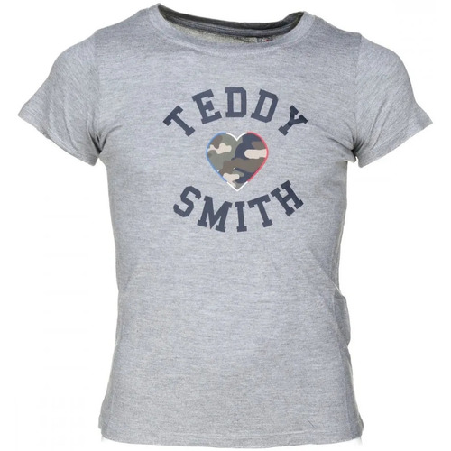 Kleidung Mädchen T-Shirts & Poloshirts Teddy Smith 51005733D Grau