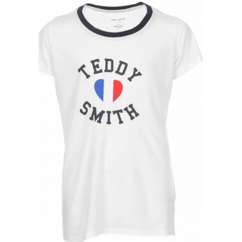 Kleidung Mädchen T-Shirts & Poloshirts Teddy Smith 51005733D Weiss