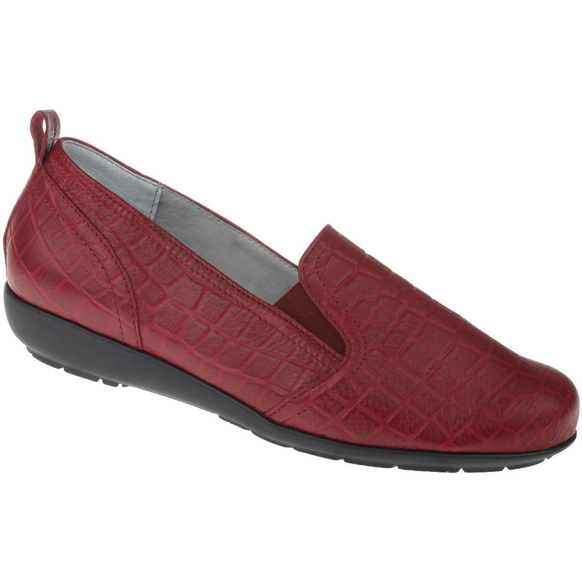Schuhe Damen Slipper Natural Feet Slipper Clea Farbe: rot Rot