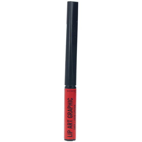 Beauty Damen Lippenstift Rimmel London Lip Art Graphic Liner&liquid Lipstick 610-hot Spot 