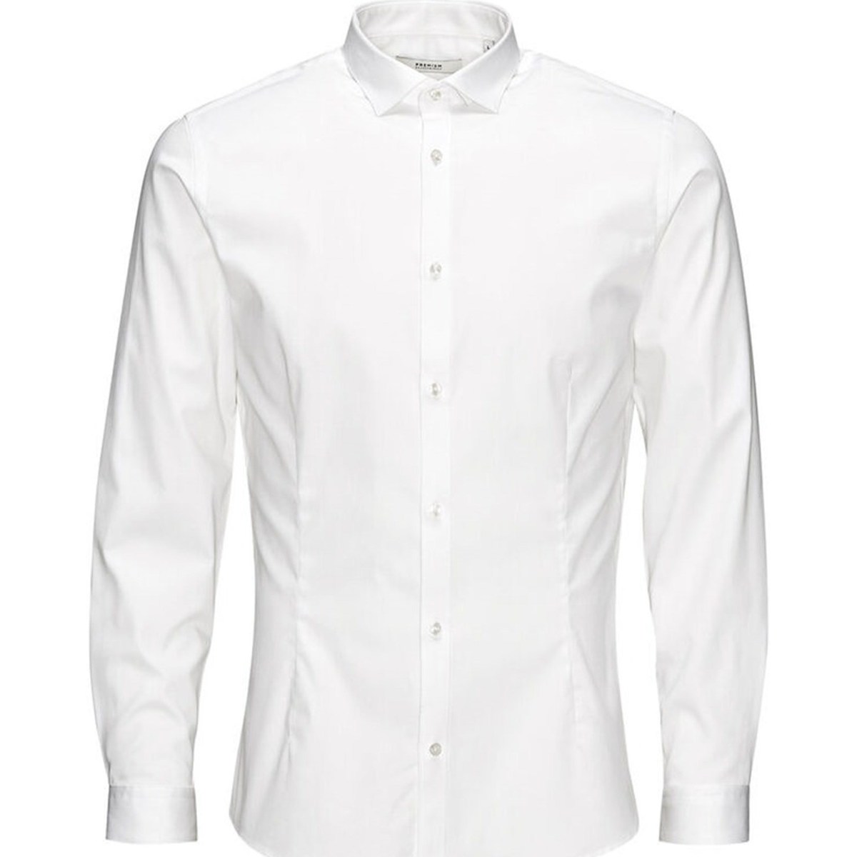 Kleidung Herren Langärmelige Hemden Premium By Jack&jones 12097662 Weiss