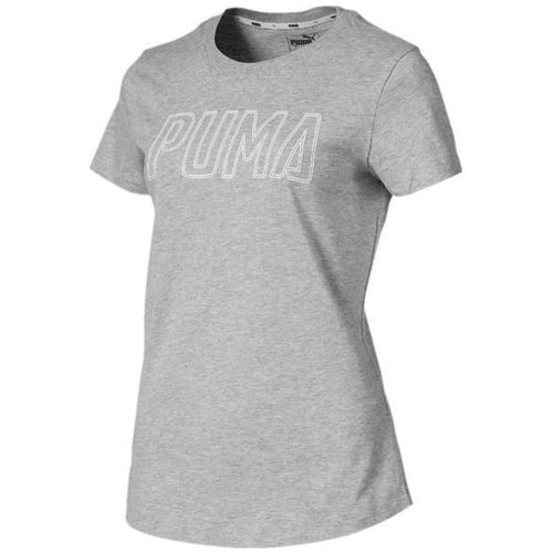 Kleidung Damen T-Shirts Puma Athletics Logo Grau