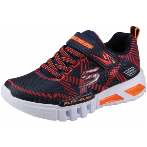 Schuhe Jungen Sneaker Skechers Low FLEX-GLOW 90542L NVRD Blau