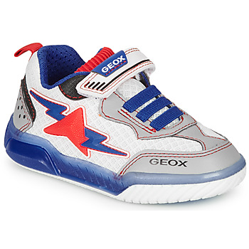 Schuhe Jungen Sneaker Low Geox J INEK BOY Weiss / Blau / Rot