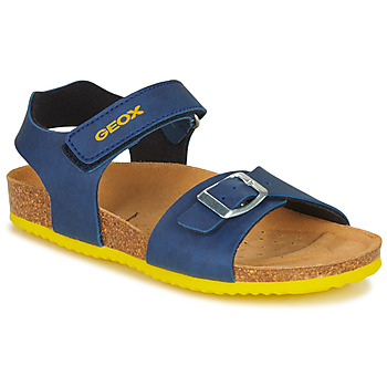 Schuhe Jungen Sandalen / Sandaletten Geox GHITA BOY Blau / Gelb