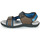 Schuhe Jungen Sportliche Sandalen Geox JR SANDAL STRADA Braun / Blau